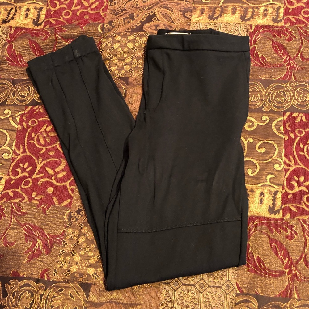Blue Spice Women’s Stretchy Leggings Style Zip Up Black Pants Juniors Size 11